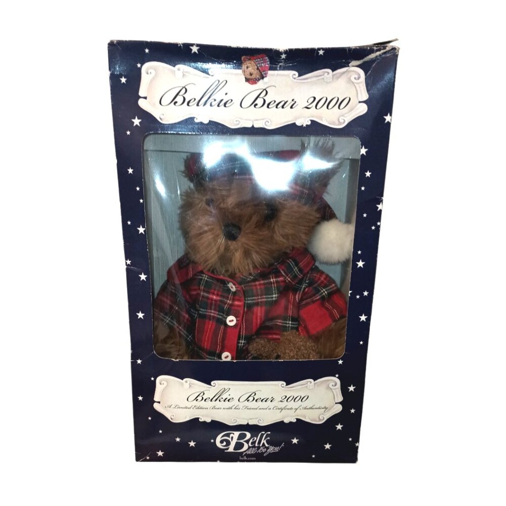 Vintage Belkie Bear 2000 Attached In Box With COA Limited Edition Teddy Bear